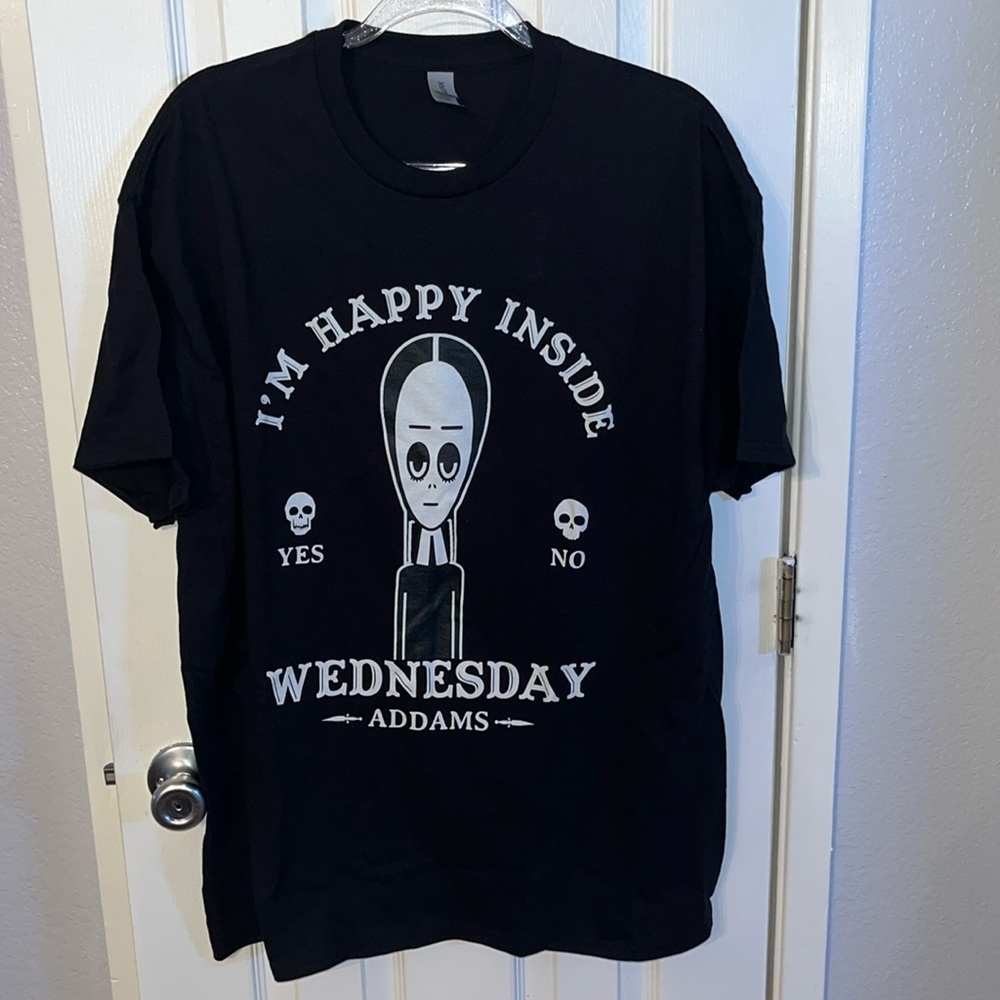 Wednesday Addams “I’m Happy Inside” men’s XL T-shirt